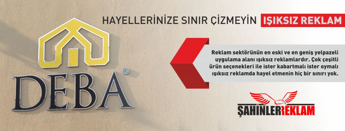 &lt;p&gt;&lt;strong&gt;İzmir Reklam Hizmet alanları&amp;nbsp;&lt;a href=&quot;http://www.sahinlerreklam.com/&quot;&gt;Reklam&lt;/a&gt;a dair her şey olmakla beraber;&lt;/strong&gt;&lt;/p&gt;
&lt;blockquote&gt;
  &lt;p&gt;&lt;strong&gt;Tabela&lt;/strong&gt;, Levha; Işıklı Tabela, Işıksız Tabela, Germe Tabela, Sa&ccedil; Tabela, Al&uuml;minyum Oyma Tabela, Kompozit (Alikobant) - Kompozit Oyma Tabela, Pleksi Tabela, Dekota Tabela, Y&ouml;n Tabelaları, Y&ouml;nlendirme Tabelaları&lt;/p&gt;
&lt;/blockquote&gt;
&lt;p&gt;&lt;strong&gt;Totem&lt;/strong&gt;; Işıklı Totem, Işıksız Totem&lt;/p&gt;
&lt;p&gt;&lt;strong&gt;Bilboard&lt;/strong&gt;; Cephe (Duvar) Bilboard, Totem Bilboard, Branda Bilboard, Taşınabilir Bilboard, Dikey Bilboard&lt;/p&gt;
&lt;p&gt;&lt;strong&gt;Cephe Giydirme&lt;/strong&gt;&amp;nbsp;-&amp;nbsp;&lt;strong&gt;Duvar Kaplama&lt;/strong&gt;; Kompozit Cephe Reklam Uygulamaları, Işıklı - Işıksız Duvar Kaplama, Branda Cephe Germe, Branda Duvar Kaplama&lt;/p&gt;
&lt;p&gt;&lt;strong&gt;Ara&ccedil; Giydirme (Kaplama)&lt;/strong&gt;; Folyo Ara&ccedil; Kaplama, Baskı Ara&ccedil; Kaplama, Kısmi Ara&ccedil; Kaplama, Komple Ara&ccedil; kaplama&lt;/p&gt;
&lt;blockquote&gt;
  &lt;p&gt;&lt;strong&gt;Kutu Harf, Kabartma Harf; Pleksi Kutu Harf, Krom (Crom) Kutu Harf, Strafor K&ouml;p&uuml;k Kabartma Harf, Alikor Kabartma Harf, Dekota Kutu Harf&lt;/strong&gt;&lt;/p&gt;
&lt;/blockquote&gt;
&lt;p&gt;Tasarım hizmeti;&amp;nbsp;&lt;strong&gt;Logo&lt;/strong&gt;&amp;nbsp;tasarım, kurumsal kimlik tasarımları, ara&ccedil; kaplama tasarımları, tabela tasarımları, ilan tasarımları&lt;/p&gt;
&lt;p&gt;Web Sitesi; Web tasarım, web programlama, Y&ouml;netim paneli, &ouml;zel online uygulamalar&lt;/p&gt;
&lt;p&gt;Matbaa Baskı &Ccedil;&ouml;z&uuml;mleri; Afiş Branda Baskı, Kartvizit, El ilanı, İmsakiye, Davetiye&lt;/p&gt;
